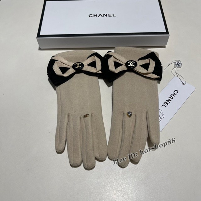 CHANEL專門店2022新款羊毛十懶兔毛內裏加絨女士手套 香奈兒懶兔毛羊毛手套 mmyj1668